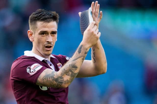 Jamie Walker scored 40 times in 181 appearances for Hearts, a club he had been with since he was ten. Picture: SNS