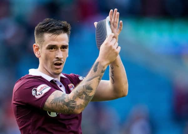 Jamie Walker scored 40 times in 181 appearances for Hearts, a club he had been with since he was ten. Picture: SNS