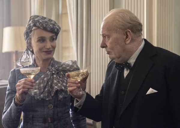 Kristin Scott Thomas and Gary Oldman star as Clementine and Winston Churchill in Darkest Hour PIC: Jack English / Focus Features