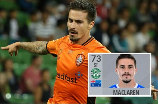 New Hibs striker Jamie Maclaren has a FIFA ranking of 73 - the highest of any Easter Road player in the game. Main picture: Getty Images