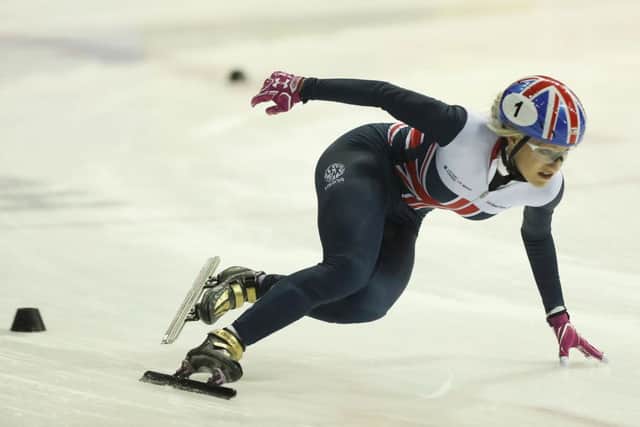 Livingston speed skater Elise Christie is a medal prospect. Picture: Getty.