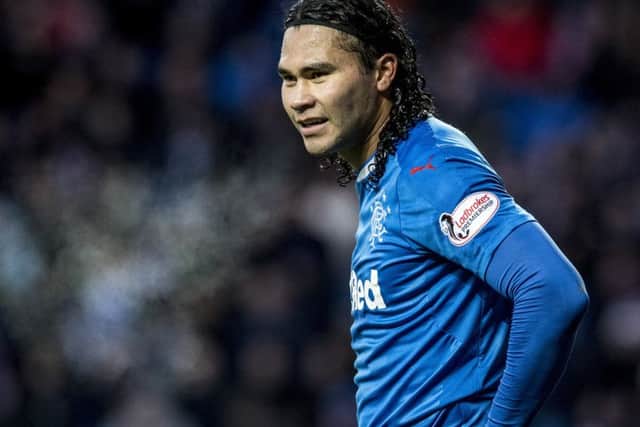 Carlos Pena pictured in action for Rangers last month before he agreed a 12-month loan deal with Cruz Azul. Picture: SNS Group