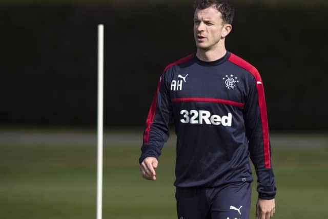 Andy Halliday has returned to Rangers after the club negotiated an early termination to his loan deal with Gabala. Picture: SNS Group