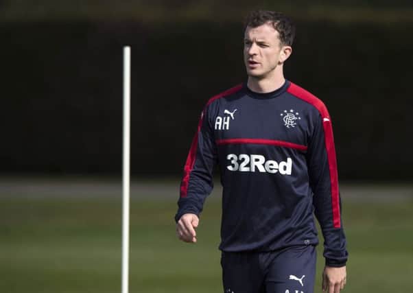 Andy Halliday has returned to Rangers after the club negotiated an early termination to his loan deal with Gabala. Picture: SNS Group