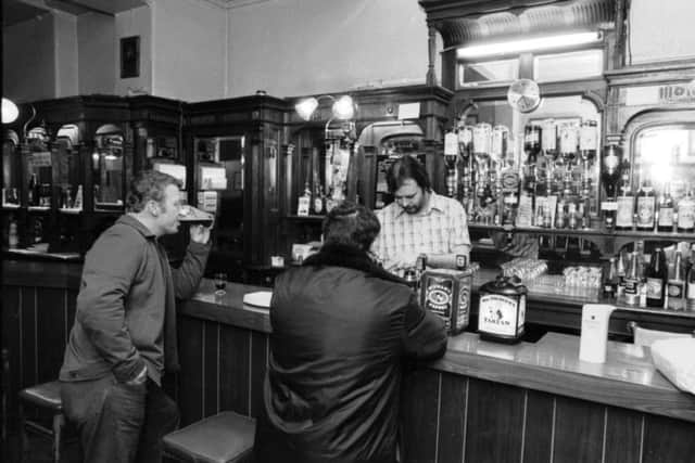 The interior of Captains Bar on Edinburgh's South College Street in November 1981. Picture: Bill Stout/TSPL