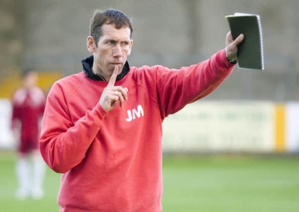 John McGlashan during his time as manager of Arbroath. Picture: SNS