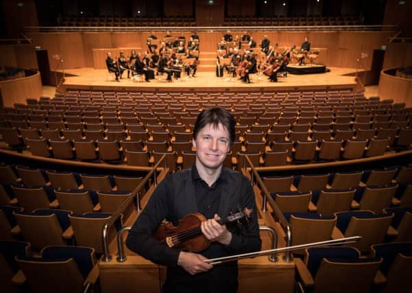 Joshua Bell with the Academy of St Martin in the Fields PIC: Alan Kerr