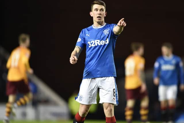 Ryan Jack in action for Rangers against Motherwell. Picture: SNS Group