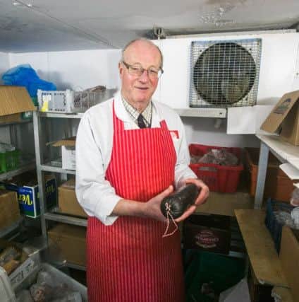 Christopher McCabe used a black pudding to escape from a freezer, Picture: SWNS