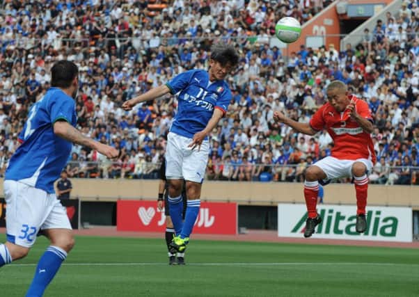 Kazuyoshi Miura in action. Picture: Getty