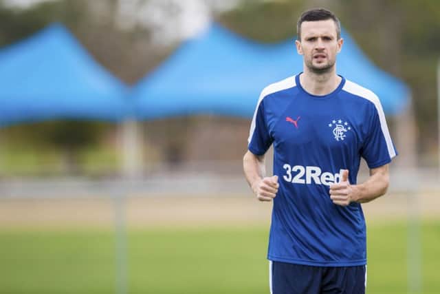 Jamie Murphy training at Rangers' Florida training camp. Picture: SNS