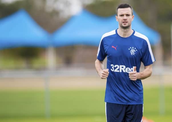 Jamie Murphy training at Rangers' Florida training camp. Picture: SNS