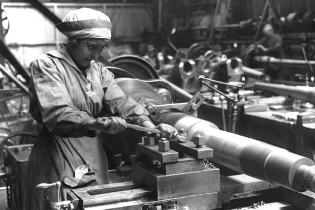A woman at work in an armaments factory. Picture: Hulton Archive/Getty