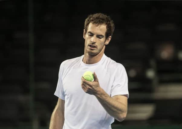 Andy Murray is currently recovering from hip surgery. Picture: John Devlin