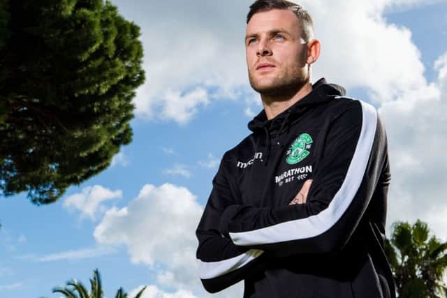 With 11 goals already this season, Anthony Stokes is maintaining the scoring form that has earned him hero status at Hibs. Photograph: Ross Parker/SNS