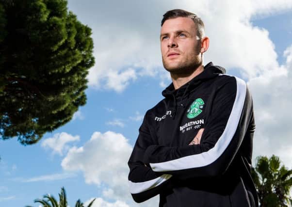With 11 goals already this season, Anthony Stokes is maintaining the scoring form that has earned him hero status at Hibs. Photograph: Ross Parker/SNS