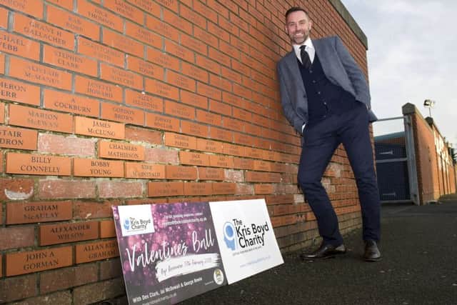 At the launch of his new charity, Kris Boyd said he would take more pride in its success than anything he has achieved in football. Picture: SNS.