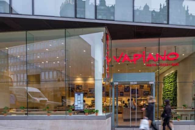 Vapiano in Edinburgh offers pizzas, pastas, antipasti and salads ordered directly from chefs at an open kitchen.