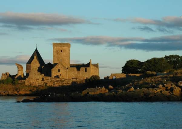 Incholm Abbey from the sea during sunset. Picture: TSPL