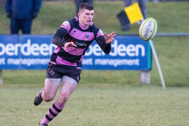Scott Lyle's kicking and late try were crucial to Ayr's victory. Picture: SNS/SRU.