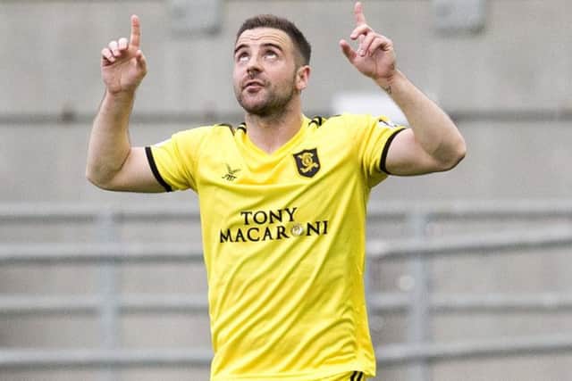 Scott Robinson was on target for Livingston. Picture: SNS.
