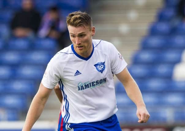 Rory McAllister scored from the penalty spot for Peterhead. Picture: SNS.