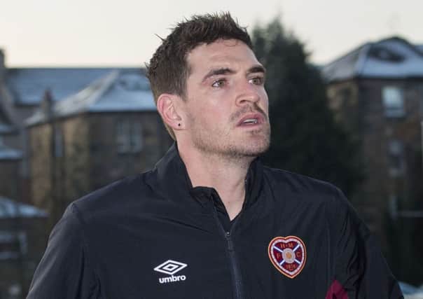 The Hearts striker was unimpressed with comments made by David Tanner on social media. Picture: SNS