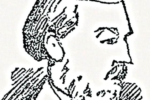 A sketch of William Bury from The Dundee Courier at the time of his trial. PIC: Wikimedia.