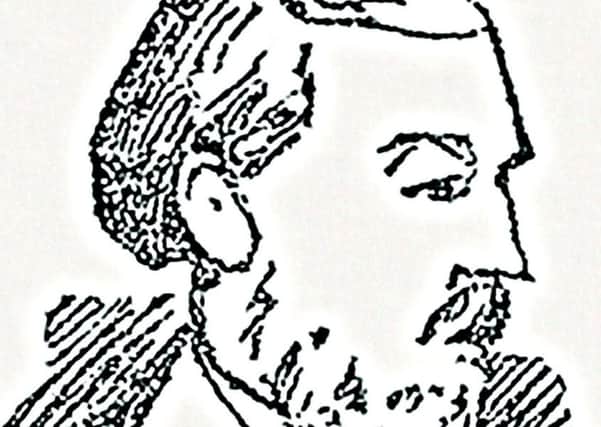 A sketch of William Bury from The Dundee Courier at the time of his trial. PIC: Wikimedia.