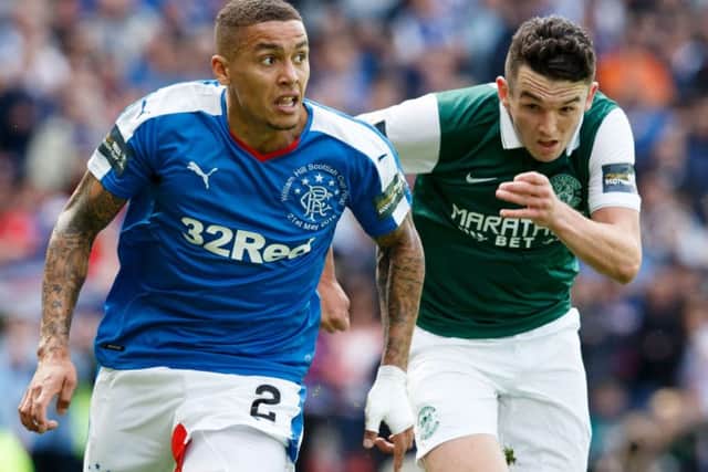 James Tavernier of Rangers, left, and Hibernian's John McGinn both make the list. Picture: Robert Perry