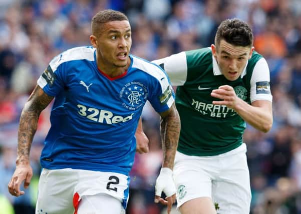James Tavernier of Rangers, left, and Hibernian's John McGinn both make the list. Picture: Robert Perry