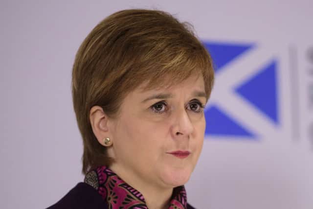 Nicola Sturgeon speaking at the launch of an analysis paper on Scotland's future relationship with Europe, at the University of Edinburgh. Picture: PA