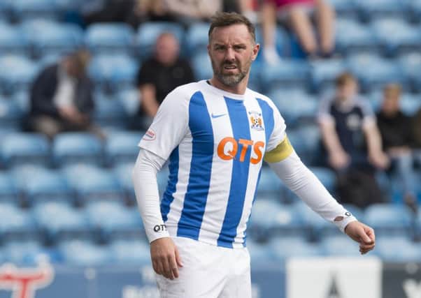 Kris Boyd  is enjoying a new lease of life at Kilmarnock since Steve Clarke took the reins and paired him up front with Eamonn Brophy. Picture: SNS.