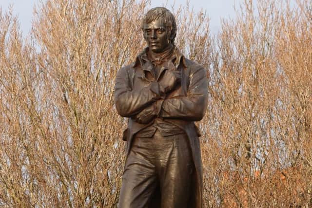 The Robert Burns statue in Ayr. Picture: Robert Perry