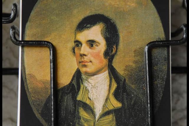 The likeness of Robert Burns can be found on everything from postcards to tea towels. Picture: Rob McDougall
