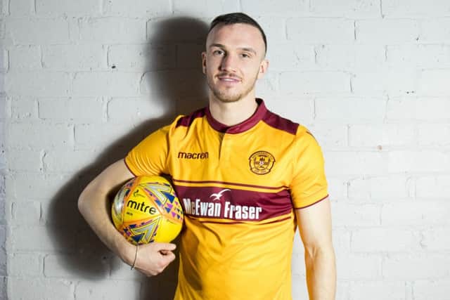 Tom Aldred has joined Motherwell on loan from Bury until the end of the season. Picture: Motherwell FC