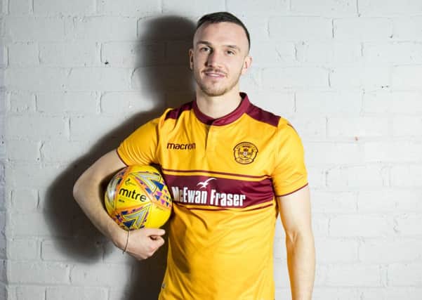 Tom Aldred has joined Motherwell on loan from Bury until the end of the season. Picture: Motherwell FC