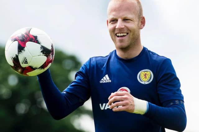 Scotland striker Steven Naismith is on his way to Hearts