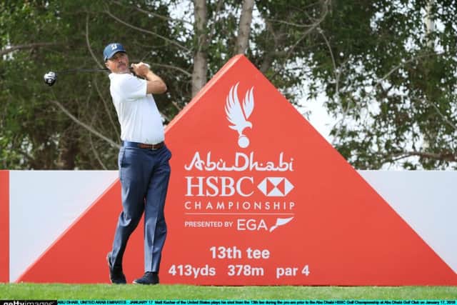 Matt Kuchar, who is making is first appearance in the Abu Dhabi HSBC Championship this week, is already looking forward to his return to Gullane in July. Picture: Getty Images