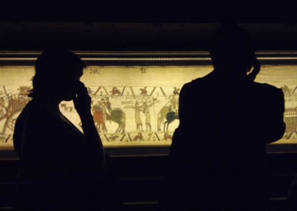 The Bayeux Tapestry could be displayed in Britain after France agreed in principle to the historic artwork leaving the country for the first time in 950 years. Picture: AFP/Getty
