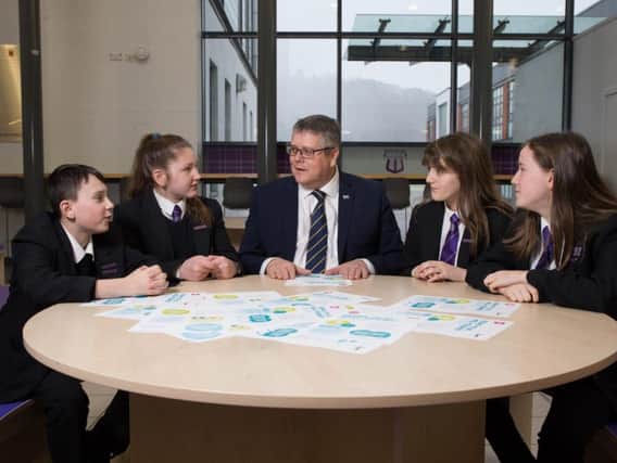 Scottish Association for Mental Health launch report at Wallace High School in Stirling