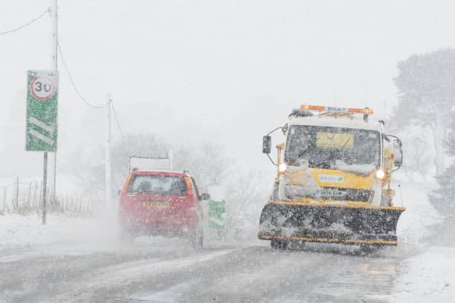 Heavy overnight snow has made travel conditions on many Scottish roads "extremely dangerous". Picture: Ian Georgeson
