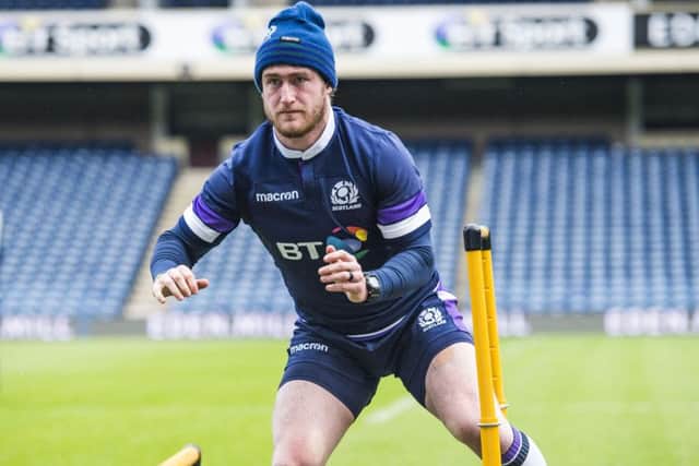 Stuart Hogg is in training again as he battles back to fitness. Picture: Gary Hutchison/SNS/SRU