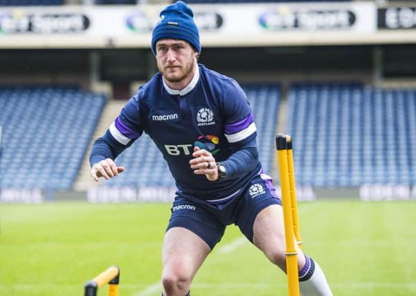 Stuart Hogg is in training again as he battles back to fitness. Picture: Gary Hutchison/SNS/SRU
