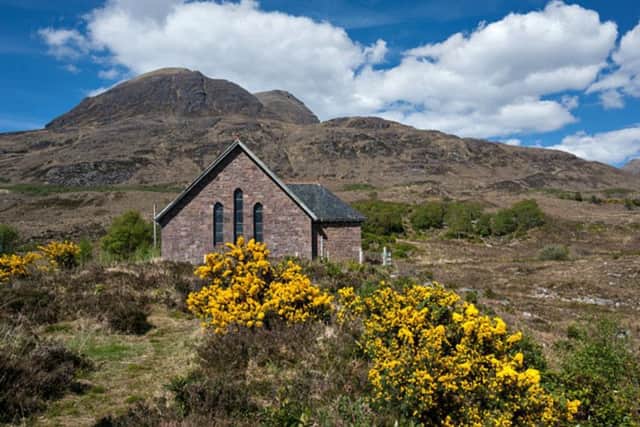 Coire Church, which overlooks Loch Torridon, was once at the heart of the community but has now been converted into a luxury home complete with infinity pool. PIC: www.geograph.co.uk.