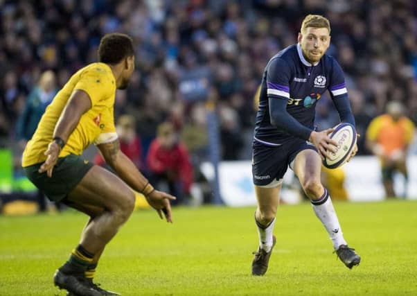 Finn Russell for Scotland in the triumphant home win over Australia. Picture: SNS