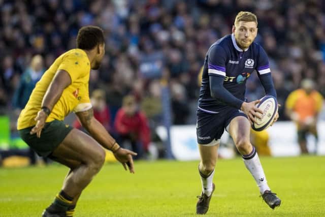 Finn Russell for Scotland in the triumphant home win over Australia. Picture: SNS