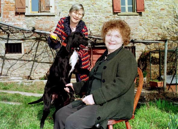 Muriel Spark and Penelope Jardine. Picture: Nick Cornish