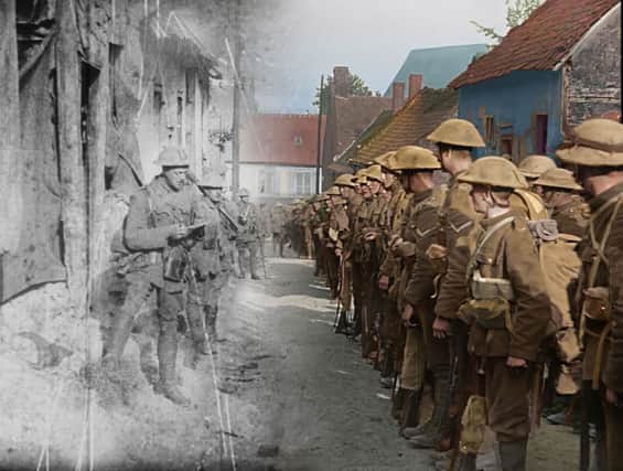A still from Peter Jackson's 3D film about the First World War. The Oscar winner has restored 100-year-old archive footage, some of which has never been seen before, from the Imperial War Museums' vast archive, using digital technology. Picture; PA