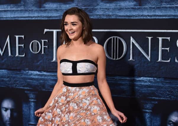Actress Maisie Williams attends the premiere of HBO's Game Of Thrones season six. Picture: Alberto E. Rodriguez/Getty Images